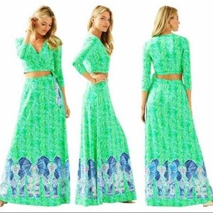 Lilly Pulitzer Two Piece Crop/Maxi Skirt